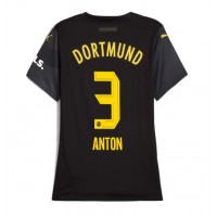 Camisa de time de futebol Borussia Dortmund Waldemar Anton #3 Replicas 2º Equipamento Feminina 2024-25 Manga Curta